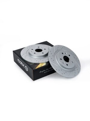 EXEED RX, VX (new), Tiggo 9, JAECOO J8. Задние слотированные/перфорированные тормозные диски DZK11909. 204001537AA - Миниатюра 1