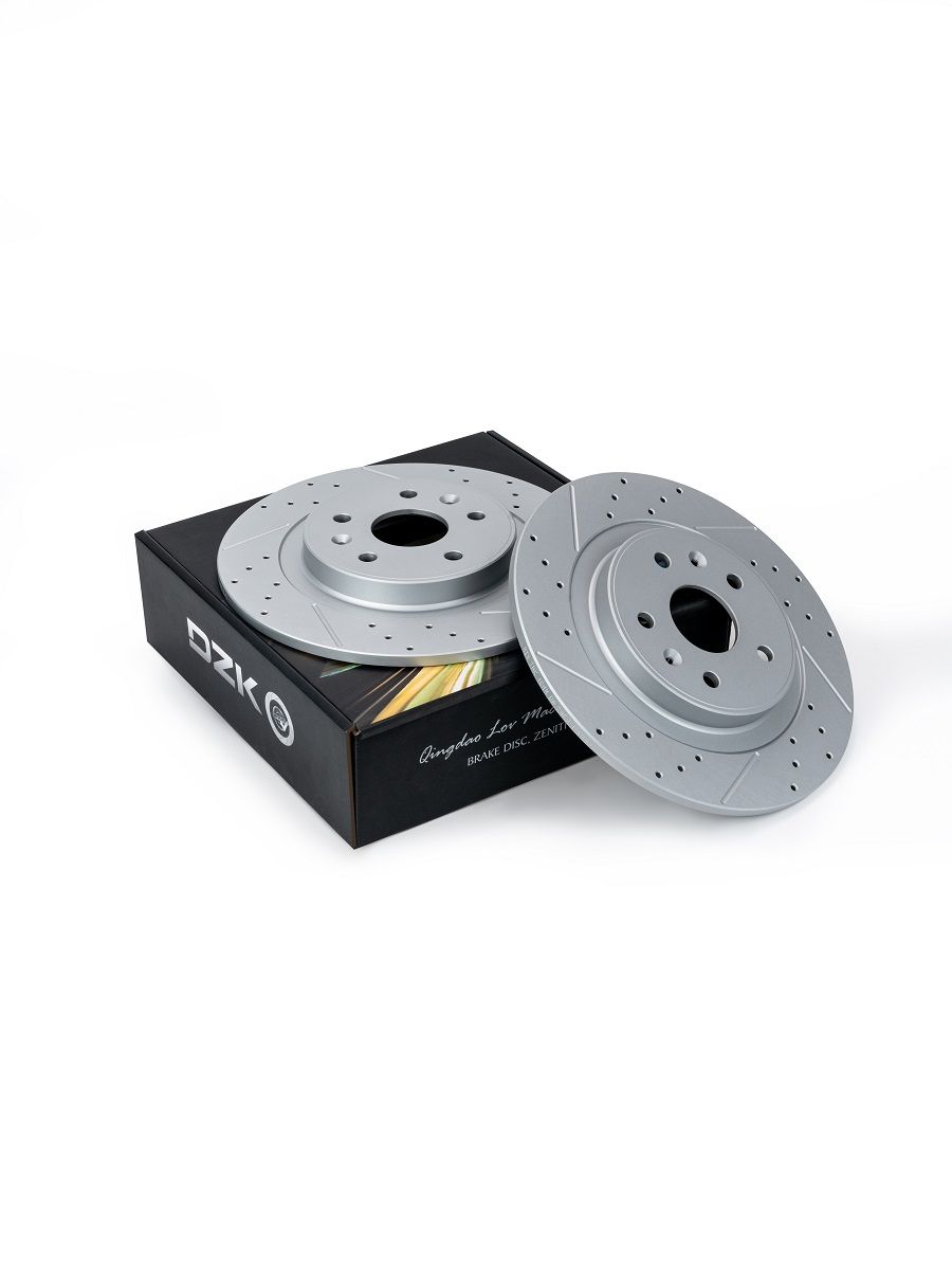 Jetour Dashing/ X70Plus/X90Plus. Задние слотированные/перфорированные тормозные диски DZК11862. F183502075/F01-3502075 - Фото 1